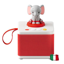 Carica l&#39;immagine nel visualizzatore di Gallery, FABA - Raccontastorie Bianco - Cantastorie per Bambini, Cassa Audio con Personaggio Sonoro Ele l&#39;Elefante, Gioco Educativo, Contenuti da 0 a 6 anni