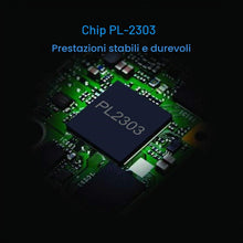 Carica l'immagine nel visualizzatore di Gallery, USB a RS232 con chipset Prolific PL2303 Dati Cavo 2M