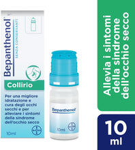 Carica l'immagine nel visualizzatore di Gallery, Bepanthenol Collirio, Lacrime Artificiali Occhi Secchi, Ialuronico, 10ml