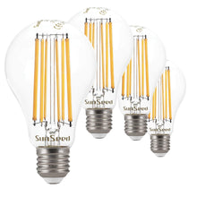 Carica l'immagine nel visualizzatore di Gallery, SUNSEED 4x Lampadina E27 Filamento LED 13W Goccia A66 1800 Lm Luce Calda 2700K, 115W Equivalente