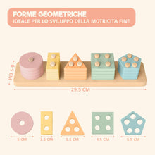 Carica l'immagine nel visualizzatore di Gallery, Sweety Fox - Giochi Montessori 2 anni - Giocattoli da Impilare e Ordinare