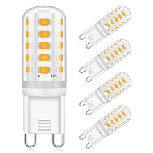 Carica l'immagine nel visualizzatore di Gallery, Lampadine LED G9 5W Equivalente 40W Lampada Alogena, Bianco Caldo 3000K, AC220-240V Non Dimmerabile Nessun Sfarfallio G9