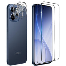Carica l'immagine nel visualizzatore di Gallery, Pellicola Vetro Temperato per OPPO Reno 15 F 15F/15 FS 15FS (4G/5G), 2 Pezzi Pellicola Fotocamera e 2 Pezzi Pellicola Pr
