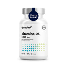 Carica l'immagine nel visualizzatore di Gallery, Vitamina D 2000UI (50mcg), 400 Compresse, Eletto PRODOTTO DELL'ANNO 2025, Vitamina D 2000 UI (Colecalciferolo), Integrat