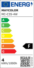 Carica l'immagine nel visualizzatore di Gallery, Lampadina Filamento LED Candela Fiamma E14 4W Equivalenti 40W, 400Lm, Bianca Calda 2700k, Lampadine Candela E14 per Lamp