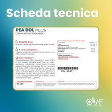 Carica l'immagine nel visualizzatore di Gallery, OVF PEA DOL Plus 600mg con Boswellia e Quercetina in sinergia, 60 cps, Pea Ultramicronizzata, Potente Supporto per disturbi e tensioni localizzate con PEA, Pea Ultramicronizzata