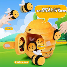 Carica l'immagine nel visualizzatore di Gallery, Vicloon Giochi Neonato-Alveare Morbido, dai 6 ai 12 Mesi, Morbido Giocattolo a Forma di Alveare con 5 api Sensoriali, Re