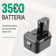 Carica l'immagine nel visualizzatore di Gallery, 3,5Ah 12V Ni-MH EB1212S Sostituire Batteria per Hitachi 12V EB1214L EB1214S EB1220BL EB1220HL EB1220HS EB1220RS EB1222HL