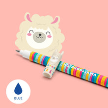 Carica l'immagine nel visualizzatore di Gallery, Legami - Set di 4 Penne Gel Cancellabili, Temi Dino, Teddy Bear, Corgi, Llama, Sfera sull'Estremità per Rimuovere l'Inchiostro - Nero, Blu, Verde, Rosso, Termosensibile, Diametro Punta 0,7 mm
