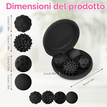 Carica l'immagine nel visualizzatore di Gallery, Ainiv Magnetiche Antistress in Silicone, 4 Pezzi Palline magnetiche Fidget Toys, Sfere di Acupressure, Anti-Stress Anxie