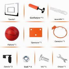 Carica l'immagine nel visualizzatore di Gallery, STAY GENT Mini Canestro Basket Kit per Bambini e Adulti