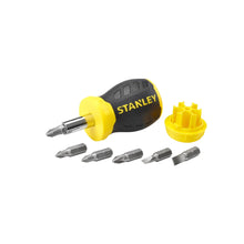 Carica l'immagine nel visualizzatore di Gallery, STANLEY Cacciavite a cricchetto multi-inserto Stubby, 6 inserti, 0-66-357