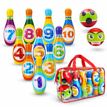 Carica l'immagine nel visualizzatore di Gallery, MandA® Birilli Bowling Bambini - Set di Bowling per Bambini - Regalo Borsa Trasporto - Giochi per Bambini di 2-5 Anni - 