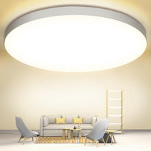 Carica l'immagine nel visualizzatore di Gallery, OUILA Plafoniera LED Soffitto 24W, Lampada da Soffitto 4000K 2000LM Plafoniera Bagno IP44 Impermeabile Rotonda Ø28CM Lam