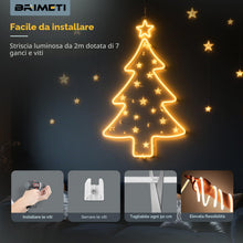 Carica l'immagine nel visualizzatore di Gallery, BRIMETI Striscia COB LED Luce 220V 2M Bianco Naturale 4000K Impermeabile IP65 LED Neon Nastro Alta Luminosità 320LED/m F
