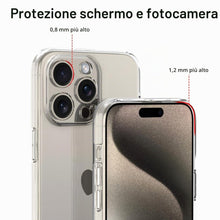 Carica l'immagine nel visualizzatore di Gallery, CAPTOR Cover Trasparente per iPhone 15 Pro Max, Custodia TPU in Silicone Morbida e Sottile, Alta Qualità con Bordo Rialz