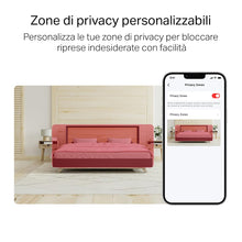 Carica l'immagine nel visualizzatore di Gallery, Mercusys MC210 2K 3MP Telecamera WiFi Interno Videocamera Sorveglianza 360°