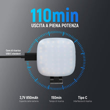Carica l'immagine nel visualizzatore di Gallery, NEEWER BASICS Luce Selfie Magnetica Compatibile con MagSafe iPhone, Mini Ring Light LED Supporto Telefono da Tavolo con 