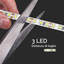 Carica l'immagine nel visualizzatore di Gallery, V-TAC Striscia Led da Interno SMD 3528 8W - 5 Metri - Strisce LED Adesiva per Casa, Cucina, Camera, Ambienti Interni - L