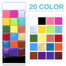 Carica l&#39;immagine nel visualizzatore di Gallery, UCANBE Pittura per Viso 20 Colori Impermeabile - Body Painting Colori per Trucco Halloween Durevole, Colori per Pancia Gravidanza Sicuro