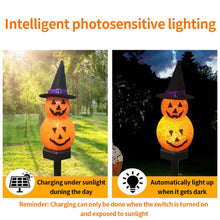 Carica l'immagine nel visualizzatore di Gallery, YZYOE 5 set di lampade decorative a LED solari fantasma, affascinanti puppetti di neve all'aperto impermeabili Halloween e lampade decorative Natale, 2 modalità illuminazione calda.