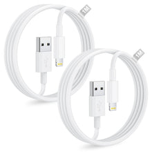 Carica l'immagine nel visualizzatore di Gallery, 1M 2Pezzi Cavo iPhone Originale Certificato MFi per Apple iPhone 14 13 12 11 Pro Max/Mini/X/XS/8/7/6Plus/SE/iPad, Cavo R