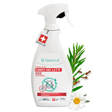 Carica l'immagine nel visualizzatore di Gallery, SOS ANTI CIMICI DA LETTO XXL - Spray Insetticida CHOC Trattamento naturale con Oli Essenziali e Fiore di Piretro Vegetal