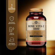 Carica l'immagine nel visualizzatore di Gallery, Solgar Rose Vita C Vitamina C 1000mg 100 Tavolette