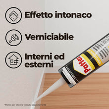 Carica l'immagine nel visualizzatore di Gallery, Pattex Sigillante Acrilico Muro AC 405, Effetto Intonaco, Finitura Ruvida, Verniciabile, per Facciate, Giunti, Fessure, 