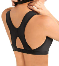 Carica l&#39;immagine nel visualizzatore di Gallery, YIANNA Reggiseno Sportivo Donna Post Chirurgico Apertura Frontale Reggiseni Senza Ferretto Mastoplastica Bralette Contenitivo Nero, 128 Size L