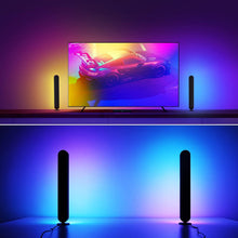 Carica l'immagine nel visualizzatore di Gallery, ThreeH Barra luminosa RGB Lampada da tavolo a LED per TV da gioco Retroilluminazione USB alimentata con APP e telecomand