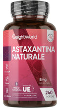Carica l'immagine nel visualizzatore di Gallery, Astaxantina in 240 Softgel Vegane (8 Mesi di Scorta), 1 Sola al Giorno