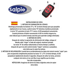 Carica l'immagine nel visualizzatore di Gallery, Telecomando Cancello Universale 433 MHz – 2 Pezzi – Autoapprendimento Codice Fisso – Batterie Incluse – Compatibile Solo
