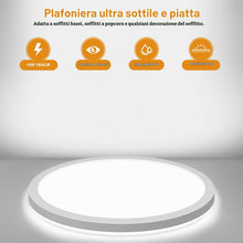 Carica l'immagine nel visualizzatore di Gallery, LEZOE Plafoniera LED Soffitto Dimmerabile con Telecomando, 18W 1800LM Lampada da Soffitto 3000K-6500K Plafoniera Bagno 2