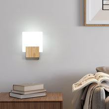 Carica l'immagine nel visualizzatore di Gallery, Osairous Applique da Parete per Interni E27, Lampada da Parete Creativa, Lampada da Parete per Interni in Legno Adatta p