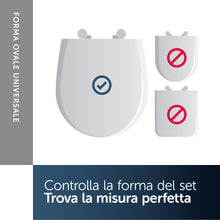 Carica l'immagine nel visualizzatore di Gallery, Ideal Standard Eurovit Universal sedile per WC standard, ovale – Bianco