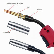Carica l'immagine nel visualizzatore di Gallery, 25 Pezzi Parti Usurate, Accessori per Saldatrice a Gas di Protezione per Saldatura AK-15/MB-15, 5 ugelli per gas, 15 uge