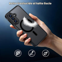 Carica l'immagine nel visualizzatore di Gallery, Yohii Traslucida Opaca Magnetic Cover per Samsung Galaxy A27 5G, Nero