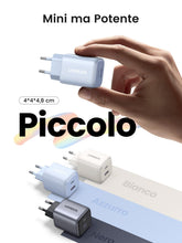Carica l'immagine nel visualizzatore di Gallery, UGREEN Nexode 35W Caricatore USB C GaN Caricabatterie 2 Porte PPS 30W
