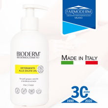 Carica l'immagine nel visualizzatore di Gallery, Bioderm S Sapone Liquido allo Zolfo Viso, Pelle Grassa e Acneica, 300 ml