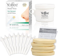Carica l'immagine nel visualizzatore di Gallery, Yoffee Original Nose Wax Kit con cera d'api bio per naso e orecchie, 100 g