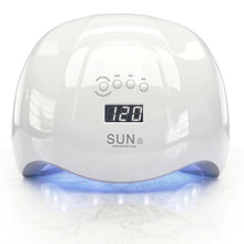 Carica l'immagine nel visualizzatore di Gallery, Lampada led unghie UV professionale 36 LED con 5 Timer da 48W / 54W. Fornetto ideale per manicure e pedicure con sensore