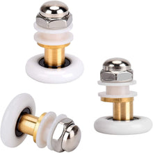 Carica l'immagine nel visualizzatore di Gallery, Qikuver 20mm Rotelle per la Porta Della Doccia, 4 Pezzi Rotelline per Rulli Box Doccia Ricambi per Porte Scorrevoli Docc
