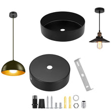 Carica l'immagine nel visualizzatore di Gallery, 2 Pezzi Rosone Lampadario Soffitto, Rosone Soffitto, Rosoni Lampadario in Metallo, Lampada a Baldacchino, Coprifilo per 