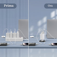 Carica l'immagine nel visualizzatore di Gallery, Caricatore USB C 50W, 5 Port USB Caricatore Multiplo Parete Adattatore