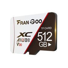 Carica l&#39;immagine nel visualizzatore di Gallery, FranGoo Scheda di memoria Micro SD da 512 GB, scheda SD, fotocamera 4K Pro, video UHD per GoPro, smartphone, action camera, scheda di memoria MicroSDXC UHS-I U3 A1 V30