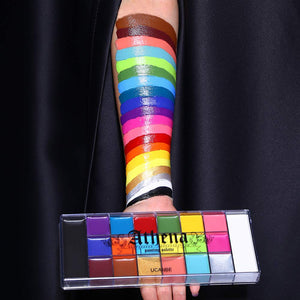UCANBE Pittura per Viso 20 Colori Impermeabile - Body Painting Colori per Trucco Halloween Durevole, Colori per Pancia Gravidanza Sicuro