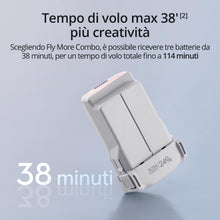 Carica l&#39;immagine nel visualizzatore di Gallery, DJI Mini 3 – Mini drone con fotocamera leggero e pieghevole con video in 4K HDR, autonomia di 38 minuti, Riprese verticali native e funzioni intelligenti, C0