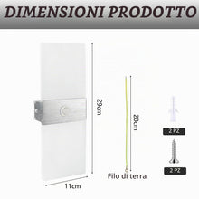 Carica l'immagine nel visualizzatore di Gallery, Applique da Interno con Sensore di Movimento LED 12W Bianco Freddo 6500K