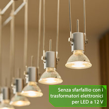 Carica l'immagine nel visualizzatore di Gallery, greenandco 10x Faretti LED 12V GU5.3 3000K, 5W 430lm, senza sfarfallio
